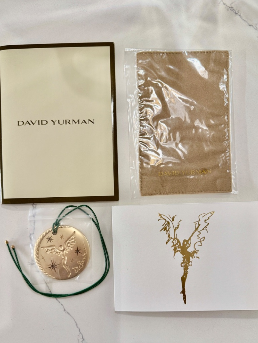 David Yurman Limited-Edition 2025 Angel Holiday Ornament with Original Packaging